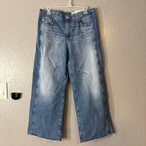 AG Saige Wide Leg Crop With Panel Mid-Rise Paneled Fit In Rosarito, 28